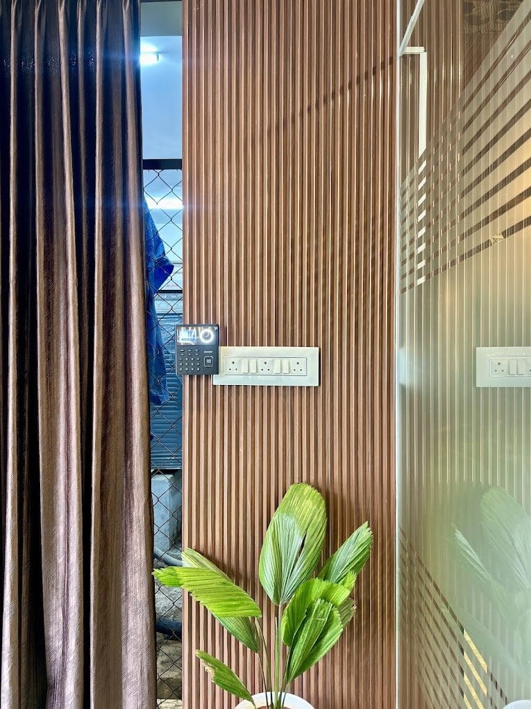 Biometric entry at Infinity Space PG, Yeshwanthpur, Bengaluru