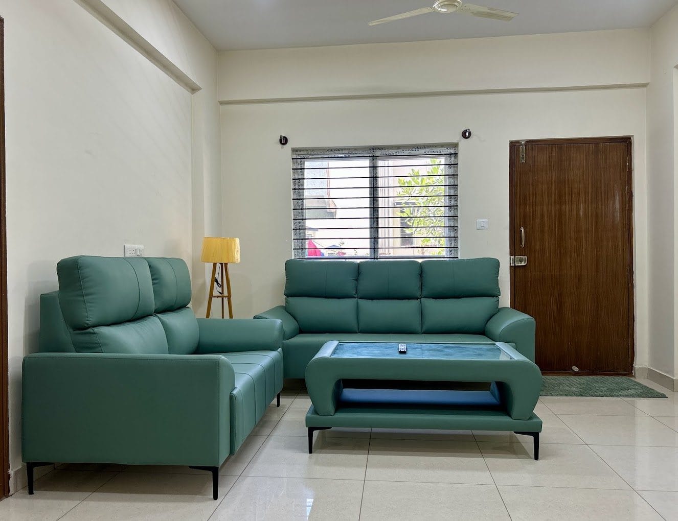 The shared living room at Infinity Space PG, Yeshwanthpur, Bengaluru