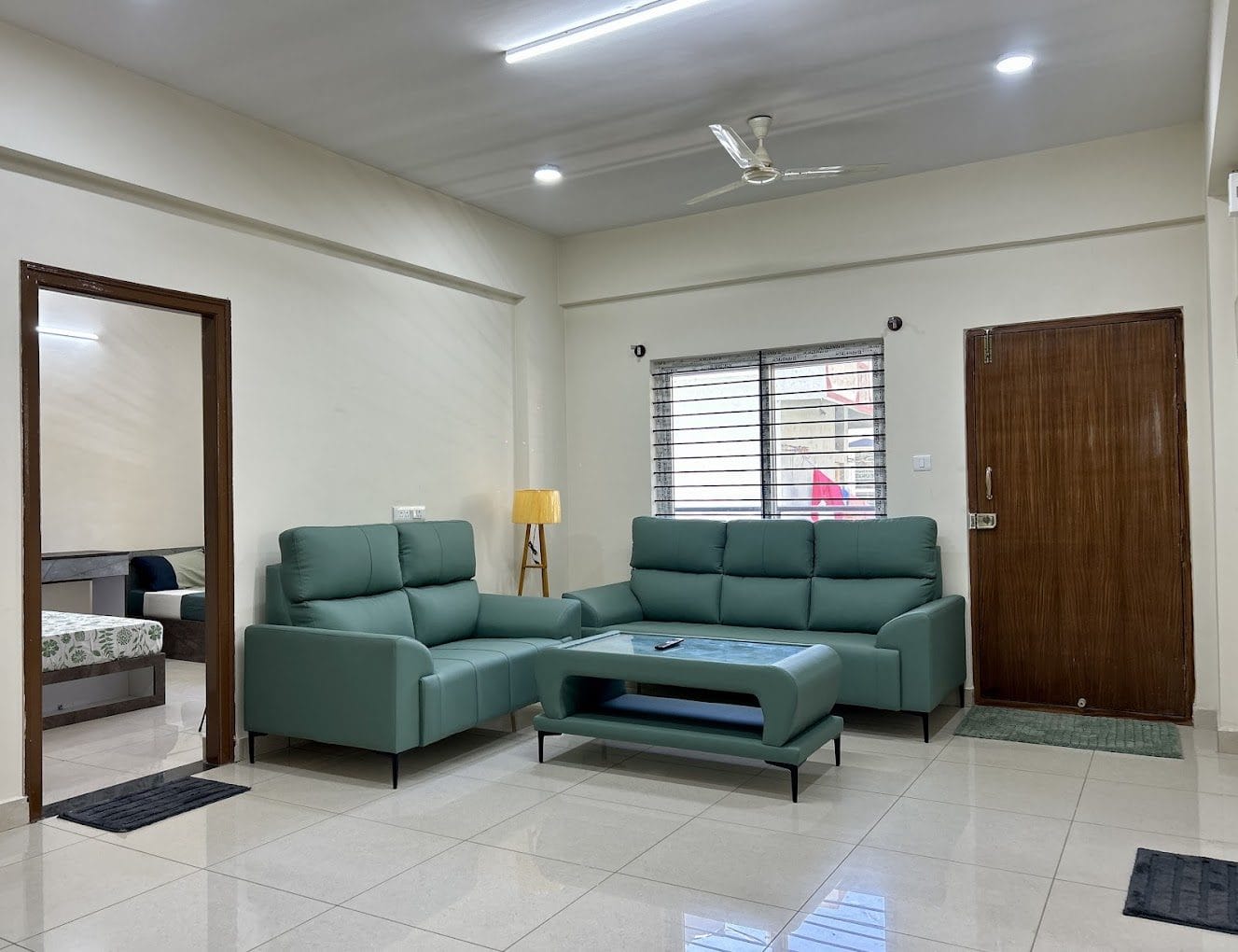 The living room at Infinity Space PG near Christ University Yeshwanthpur Campus, Bengaluru